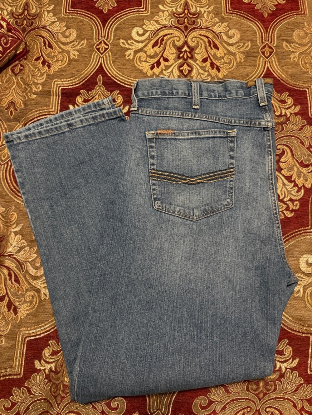 Ariat Blue Bootcut Jeans with Contrast Pocket Stitch